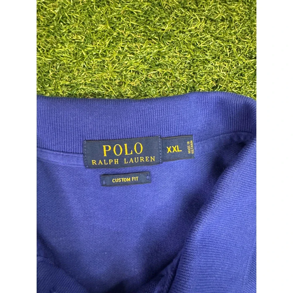 Polo Ralph Lauren Mens Polo XXL Royal Blue Short Sleeve‎ Red Pony